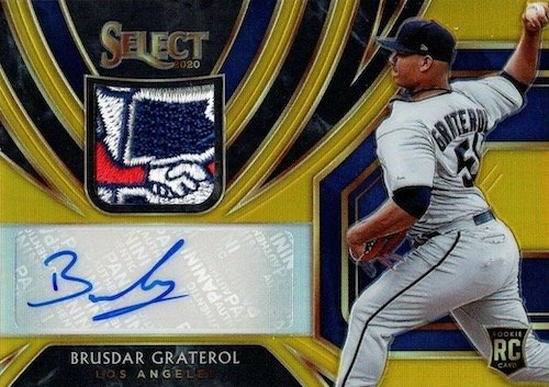 2020-Panini-Select-Baseball-Checklist-Rookie-Jersey-Autographs-Gold-Brusdar-Graterol