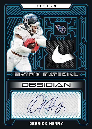 2022-Panini-Obsidian-Football-Checklist-Matrix-Material-Autographs-Electric-Etch-Blue-Finite-Derrick-Henry