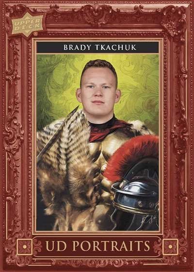 2023-24 UD Series 2 Checklist UD Portraits Brady Tkachuk