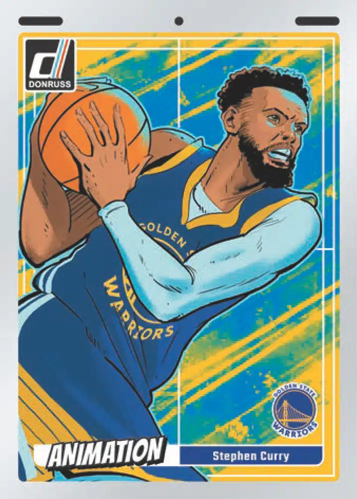 2023-24 Donruss Basketball Checklist Animation Steph Curry