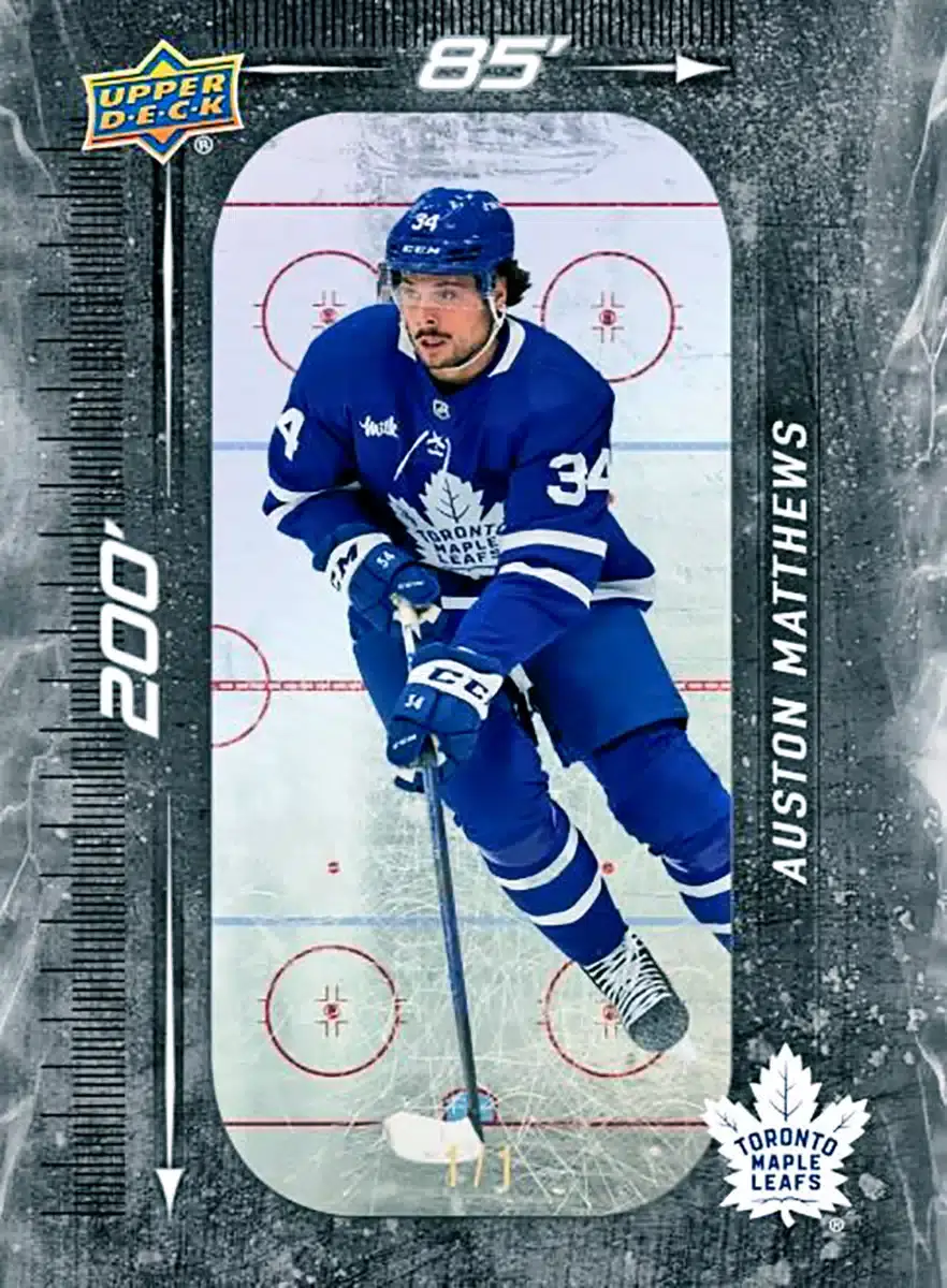 2023-24 Upper Deck Series 1 hockey 200x85 Black Auston Matthews