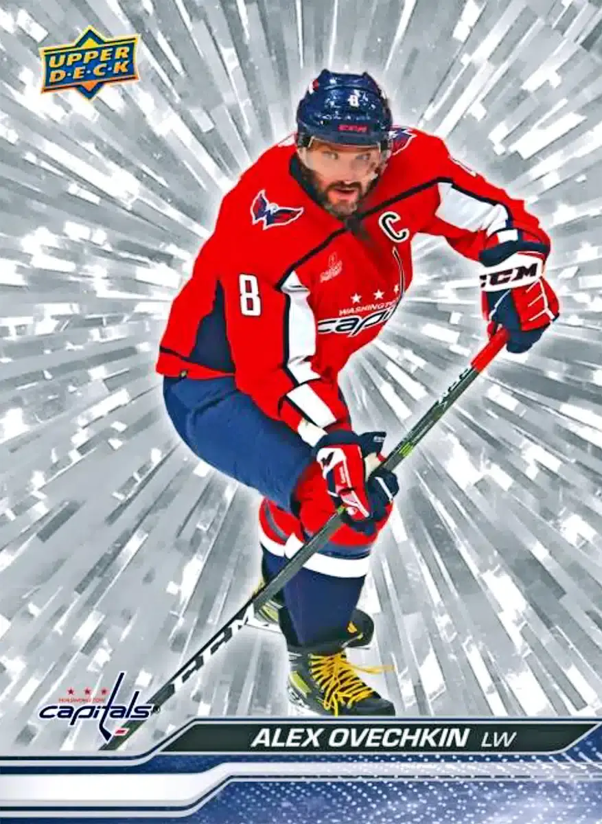 2023-24 Upper Deck Series 1 hockey Base Outburst Silver Alex Ovechkin