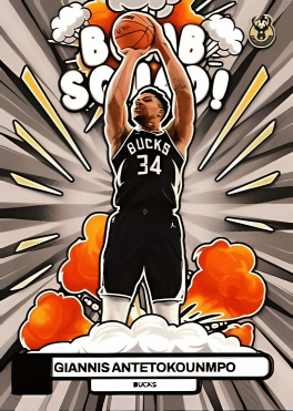 2023-24 Donruss Basketball Checklist Bomb squad Giannis Antetokounmpo